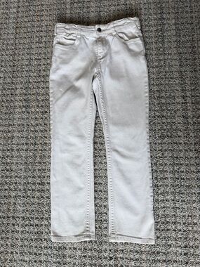 Jacadi White Straight-Leg Jeans